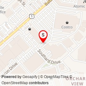 Costco Gasoline on Southard Drive, Beltsville Maryland - location map