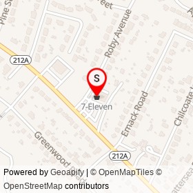 7-Eleven on Powder Mill Road, Beltsville Maryland - location map