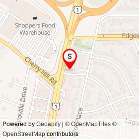 Comfort Zone on Baltimore Avenue, College Park Maryland - location map