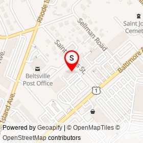 Sprint on Baltimore Avenue, Beltsville Maryland - location map
