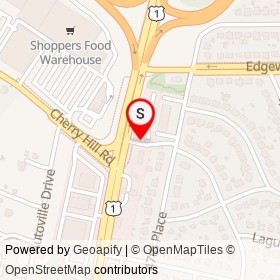 College Park Animal Hospital on Baltimore Avenue, College Park Maryland - location map