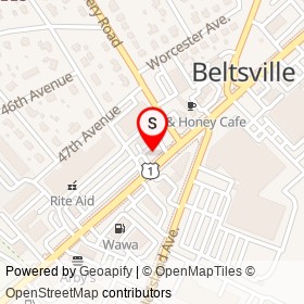 7-Eleven on Baltimore Avenue, Beltsville Maryland - location map
