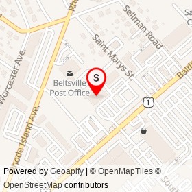 Aldi on Baltimore Avenue, Beltsville Maryland - location map
