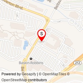 Wendy's on Beltsville Drive, Calverton Maryland - location map