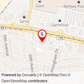 Secu Credit Union on Greenbelt Road, College Park Maryland - location map
