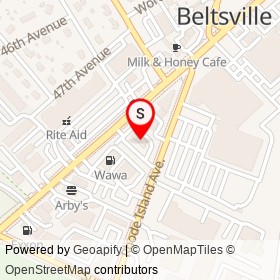 McDonald's on Baltimore Avenue, Beltsville Maryland - location map