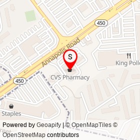 CVS Pharmacy on Annapolis Road, Hyattsville Maryland - location map