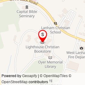 Lighthouse Christian Bookstore on Good Luck Road, Seabrook Maryland - location map