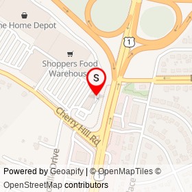 Wells Fargo on Baltimore Avenue, College Park Maryland - location map