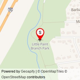 Little Paint Branch Park on , Beltsville Maryland - location map