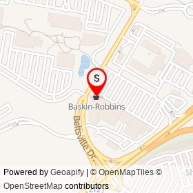 Baskin-Robbins on Beltsville Drive, Calverton Maryland - location map