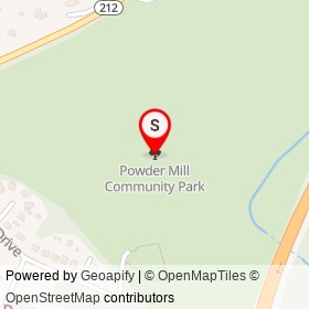 Powder Mill Community Park on , Beltsville Maryland - location map