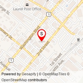 All Tune and Lube on 2nd Street, Laurel Maryland - location map
