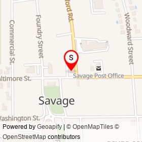 7 Star Food Mart on Baltimore Street, Savage Maryland - location map