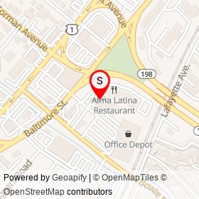 No Name Provided on 2nd Street, Laurel Maryland - location map