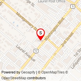 No Name Provided on Washington Boulevard, Laurel Maryland - location map