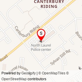 North Laurel Police center on All Saints Road, North Laurel Maryland - location map