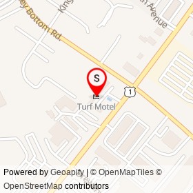 Turf Motel on Washington Boulevard, North Laurel Maryland - location map