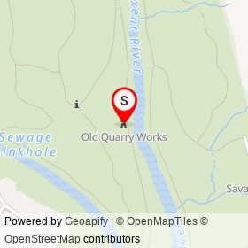 Old Quarry Works on Green Trail, Savage Maryland - location map