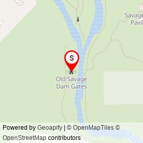 Old Savage Dam Gates on Savage Historic Mill Trail, Savage Maryland - location map