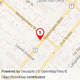 All Tune and Lube Total Car Care on 2nd Street, Laurel Maryland - location map