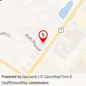 Econo Lodge on Washington Boulevard, Laurel Maryland - location map
