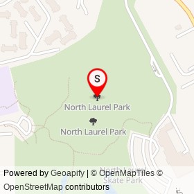 North Laurel Park on , North Laurel Maryland - location map
