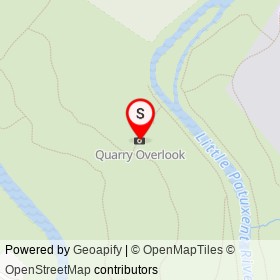 Quarry Overlook on Green Trail, Savage Maryland - location map