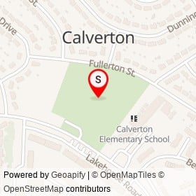 Calverton Park on , Calverton Maryland - location map
