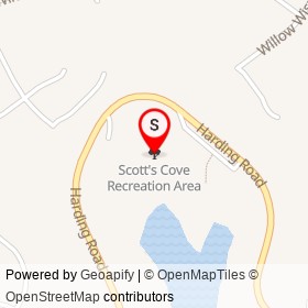 Scott's Cove Recreation Area on , Scaggsville Maryland - location map
