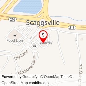 J&P Pizza on Ice Crystal Drive, Scaggsville Maryland - location map