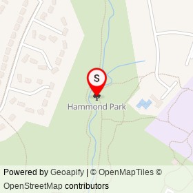 Hammond Park on , Scaggsville Maryland - location map