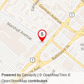 Pollo Campero on Washington Boulevard, Laurel Maryland - location map