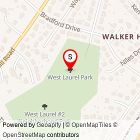 West Laurel Park on , West Laurel Maryland - location map