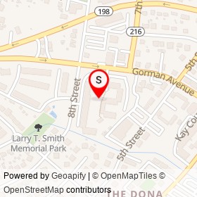 No Name Provided on 8th Street, Laurel Maryland - location map