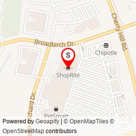 ShopRite on Cherry Hill Road, Silver Spring Maryland - location map