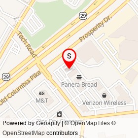 Capital One on Tech Road, Silver Spring Maryland - location map