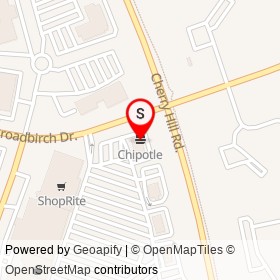 Chipotle on Cherry Hill Road, Calverton Maryland - location map