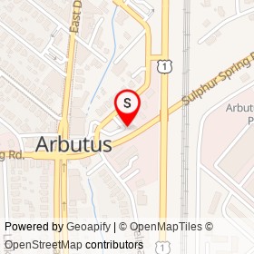 Bruce Lee II on Sulphur Spring Road, Arbutus Maryland - location map