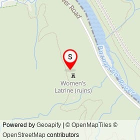Men's Latrine (ruins) on Ridge Trail,  Maryland - location map