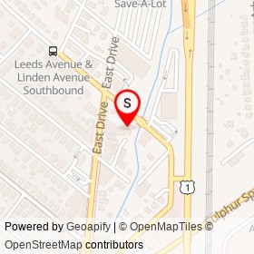 Riedel's Flowers on Linden Avenue, Arbutus Maryland - location map