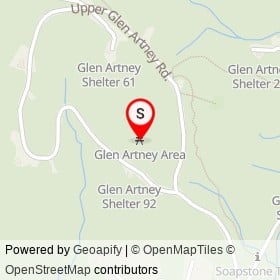 Glen Artney Area on Santee Branch Trail, Catonsville Maryland - location map