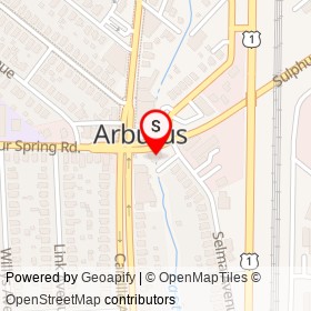 DePaola's Pub on Sulphur Spring Road, Arbutus Maryland - location map
