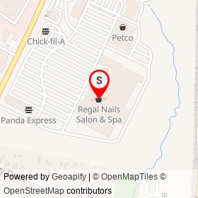 Regal Nails Salon & Spa on Washington Boulevard, Lansdowne Maryland - location map