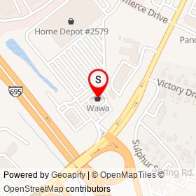 Wawa on Washington Boulevard, Arbutus Maryland - location map