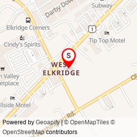 Snack Shop on Washington Boulevard, Elkridge Maryland - location map