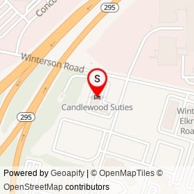 Candlewood Suties on Winterson Road, Linthicum Maryland - location map