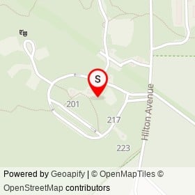 Hilton Shelters on Forest Glen Trail, Catonsville Maryland - location map