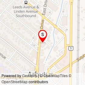 Sorrento of Arbutus on East Drive, Arbutus Maryland - location map