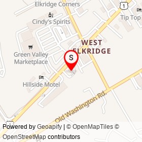 Hess on Washington Boulevard, Elkridge Maryland - location map